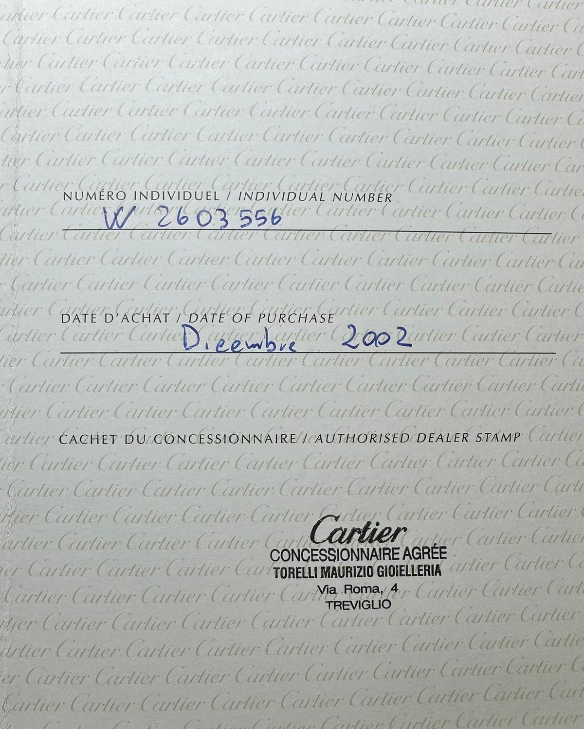 CARTIER TANK AMERICANO ORO