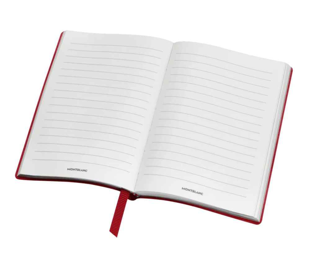 Blocco note #148 rosso, a righe, Cancelleria di lusso Montblanc
