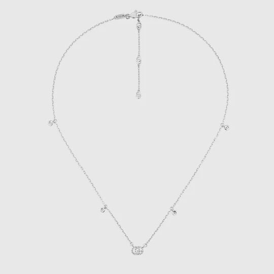 Collana GG Running in oro bianco