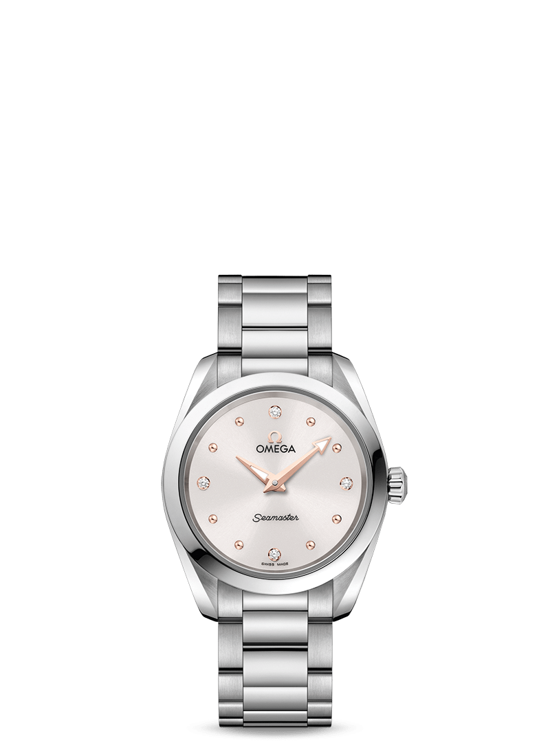 AQUA TERRA 150M QUARTZ 28 MM ACC/ACC/BRILL – Gioiellerie Torelli