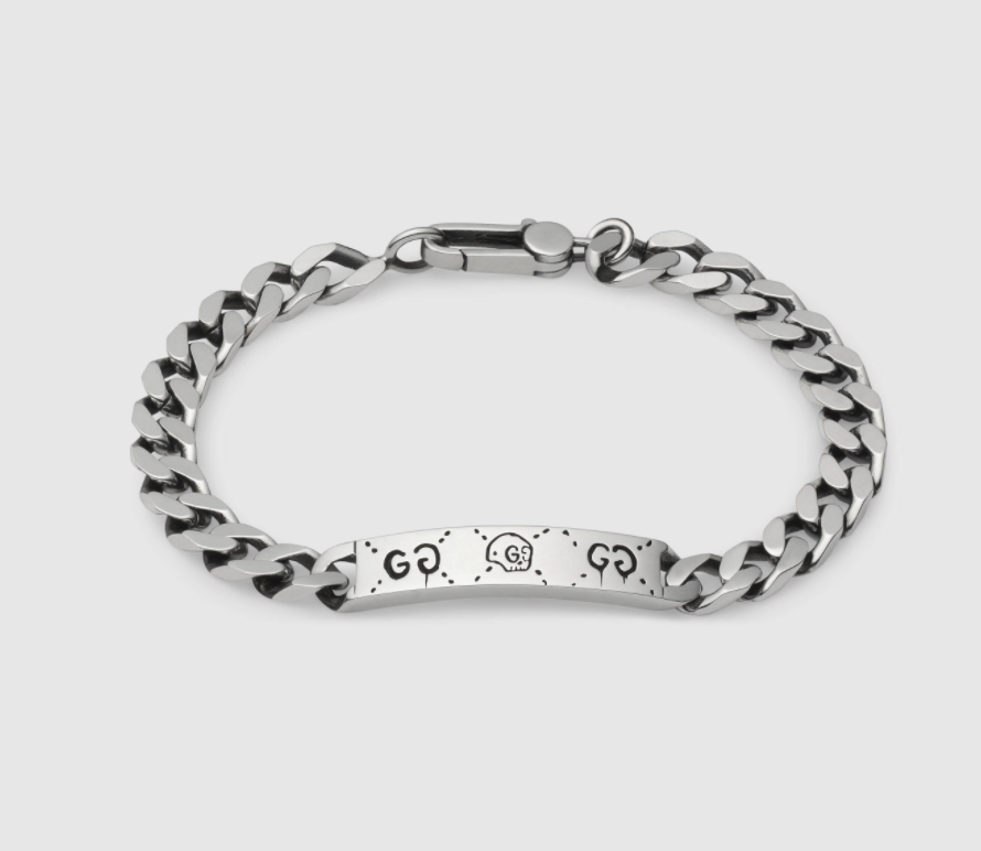 BRACCIALE CON CATENA TROUBLE ANDREW IN ARGENTO