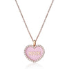 Ciondolo Cuore MOM BRILLANTI