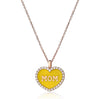 Ciondolo Cuore MOM BRILLANTI