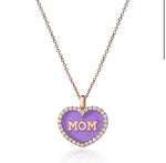 Ciondolo Cuore MOM BRILLANTI