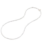 COLLANA MINI GRANELLI. Oro rosa 9kt, Argento, Acciaio.