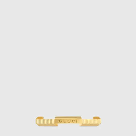 Anello Gucci Link to Love a righe